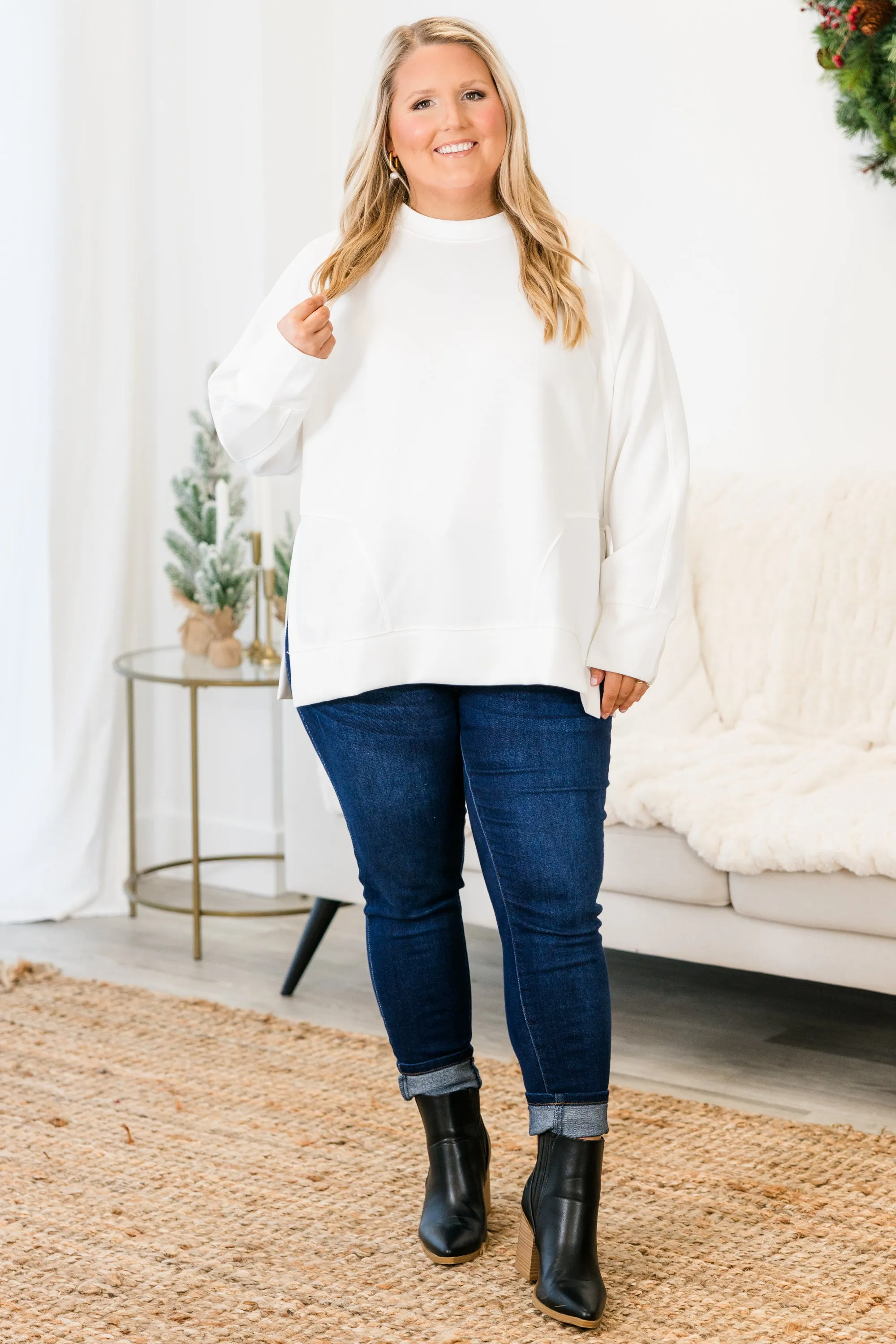 Feels So Sweet Pullover, Ivory