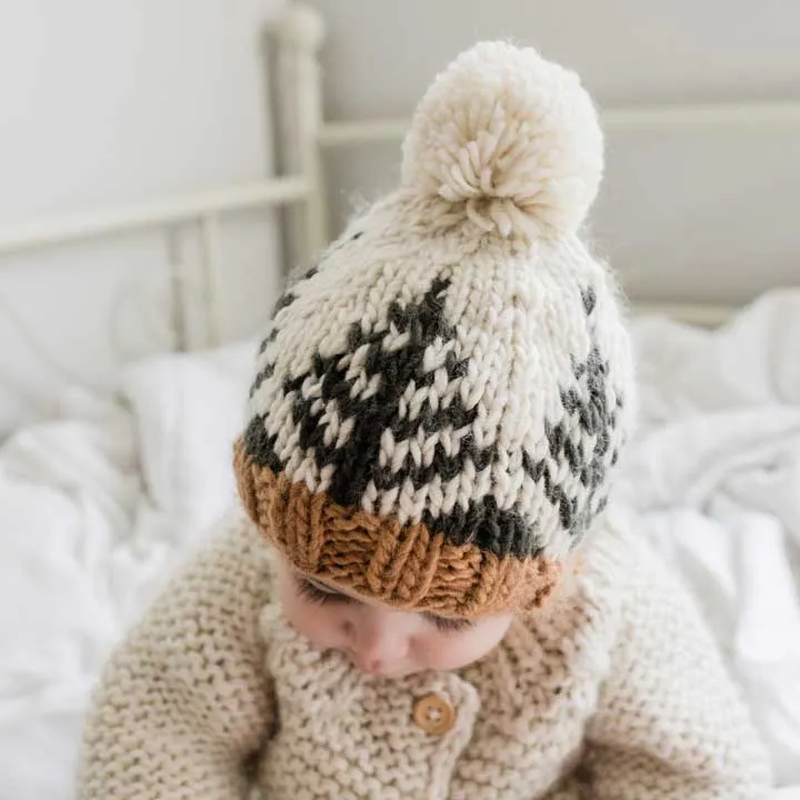 Forest Knit Beanie Hat: S (0-6 months)