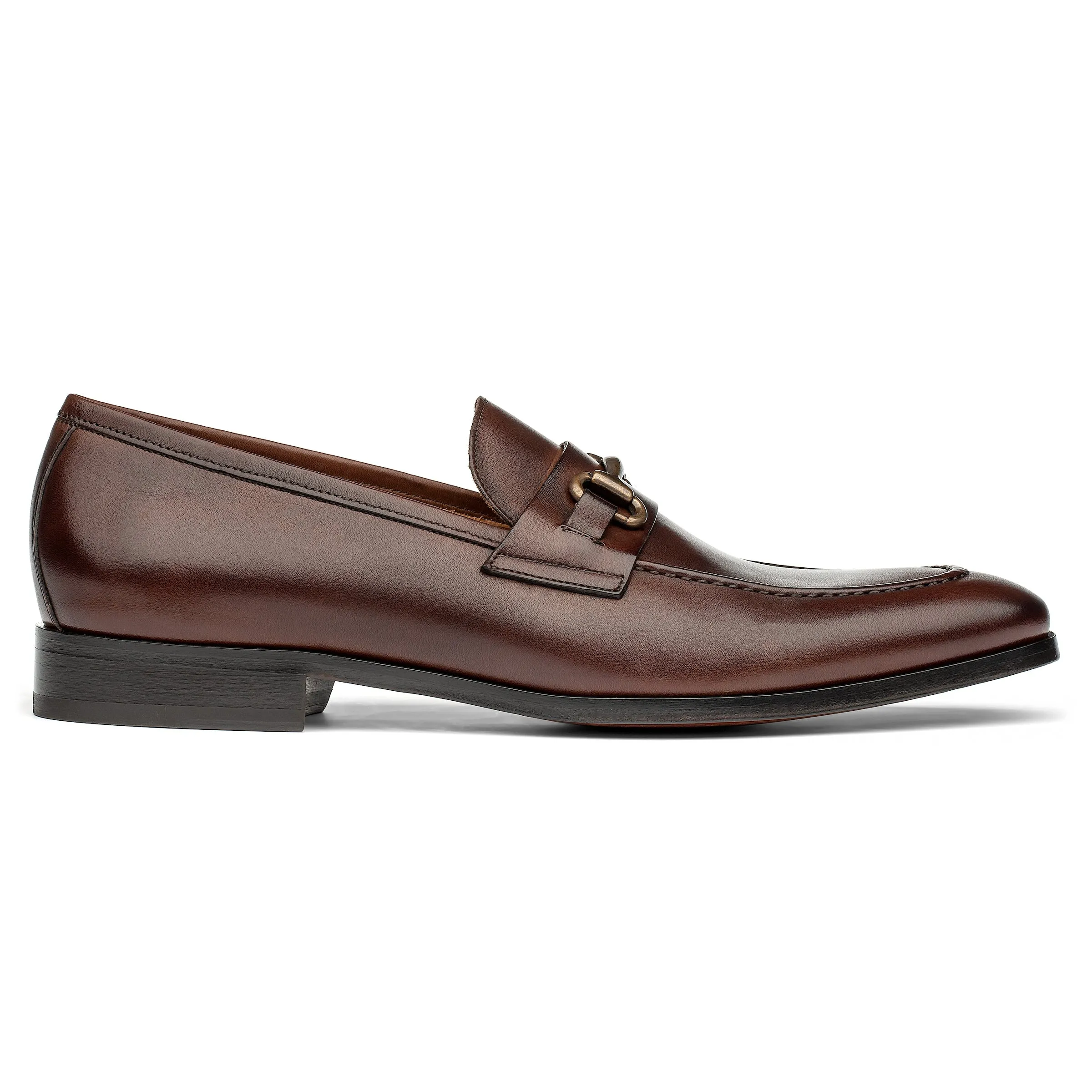 Forio Dark Brown Calf Bit Loafer