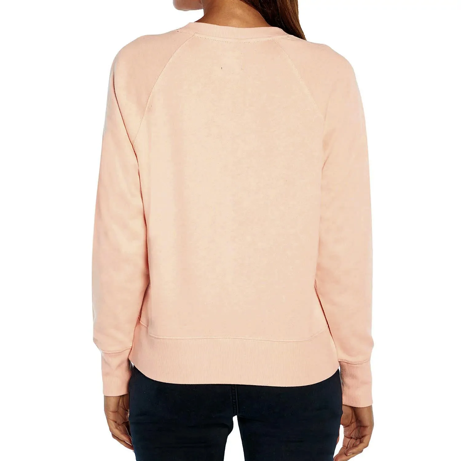 GAP Womens Long Sleeve Henley French Terry Sweatshirt