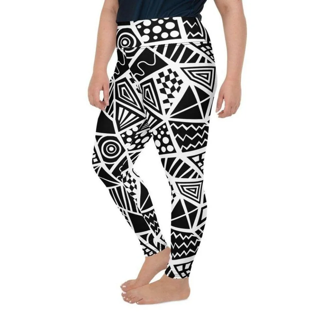 Geometric Shape Plus Size Leggings