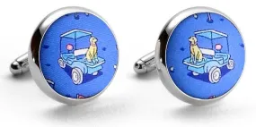 Golf Buddies: Cufflinks - Blue