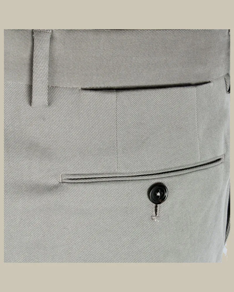 Grey Crossover Cotton Chino