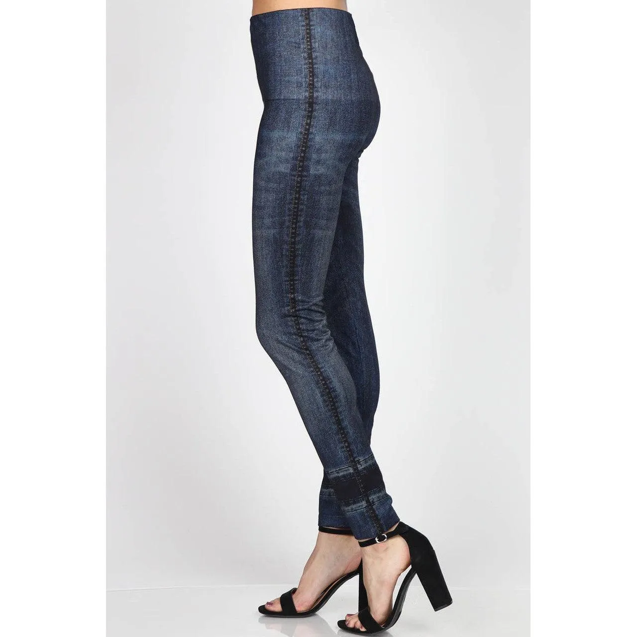 High Waist Full Length Jeans Leggings