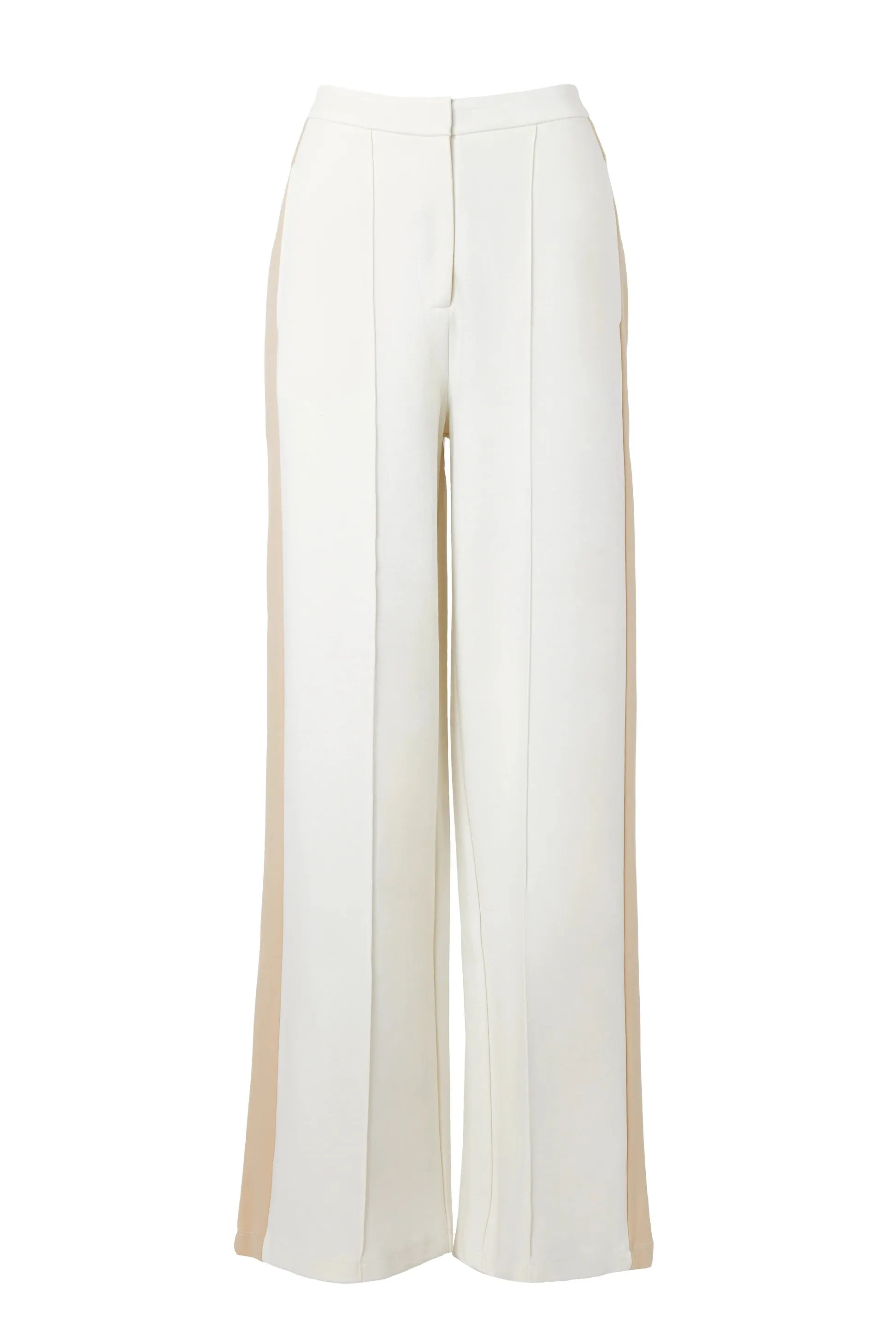 Holland Cooper Wide Leg Pant in Natural