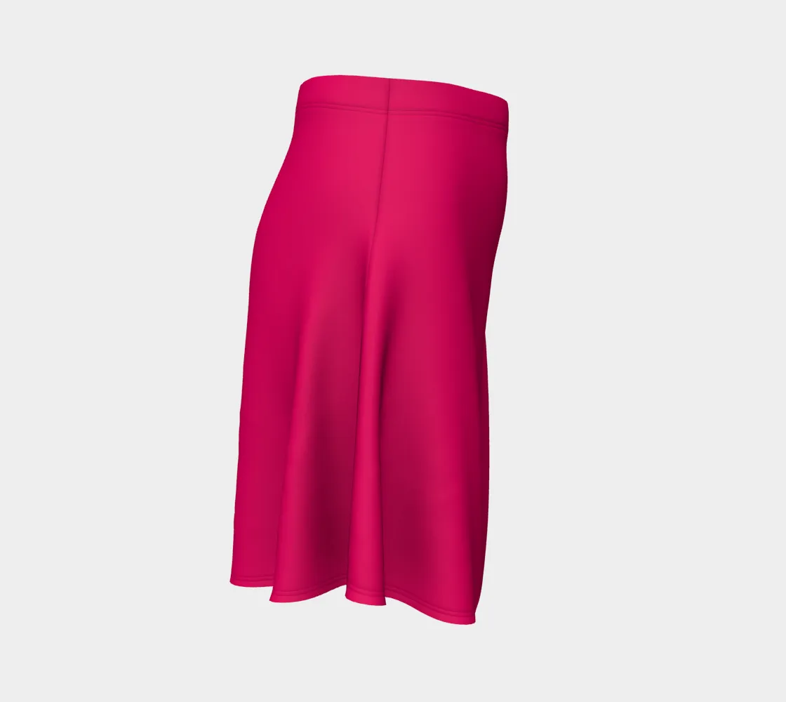 Hot Pink Flare Skirt