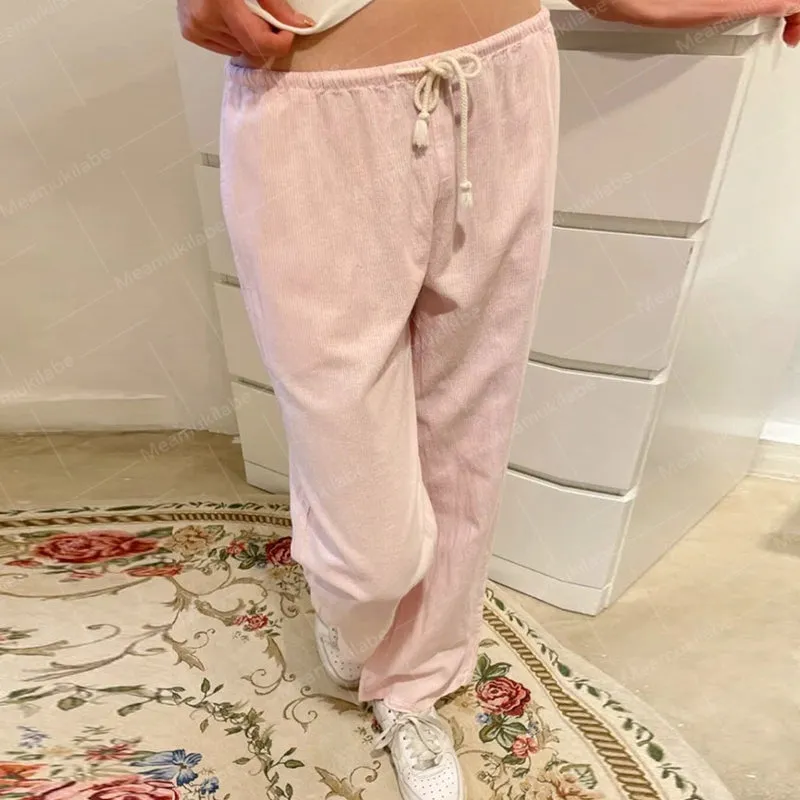 Ilyanna Low Waist Casual Pants