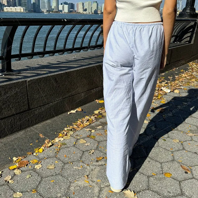 Ilyanna Low Waist Casual Pants