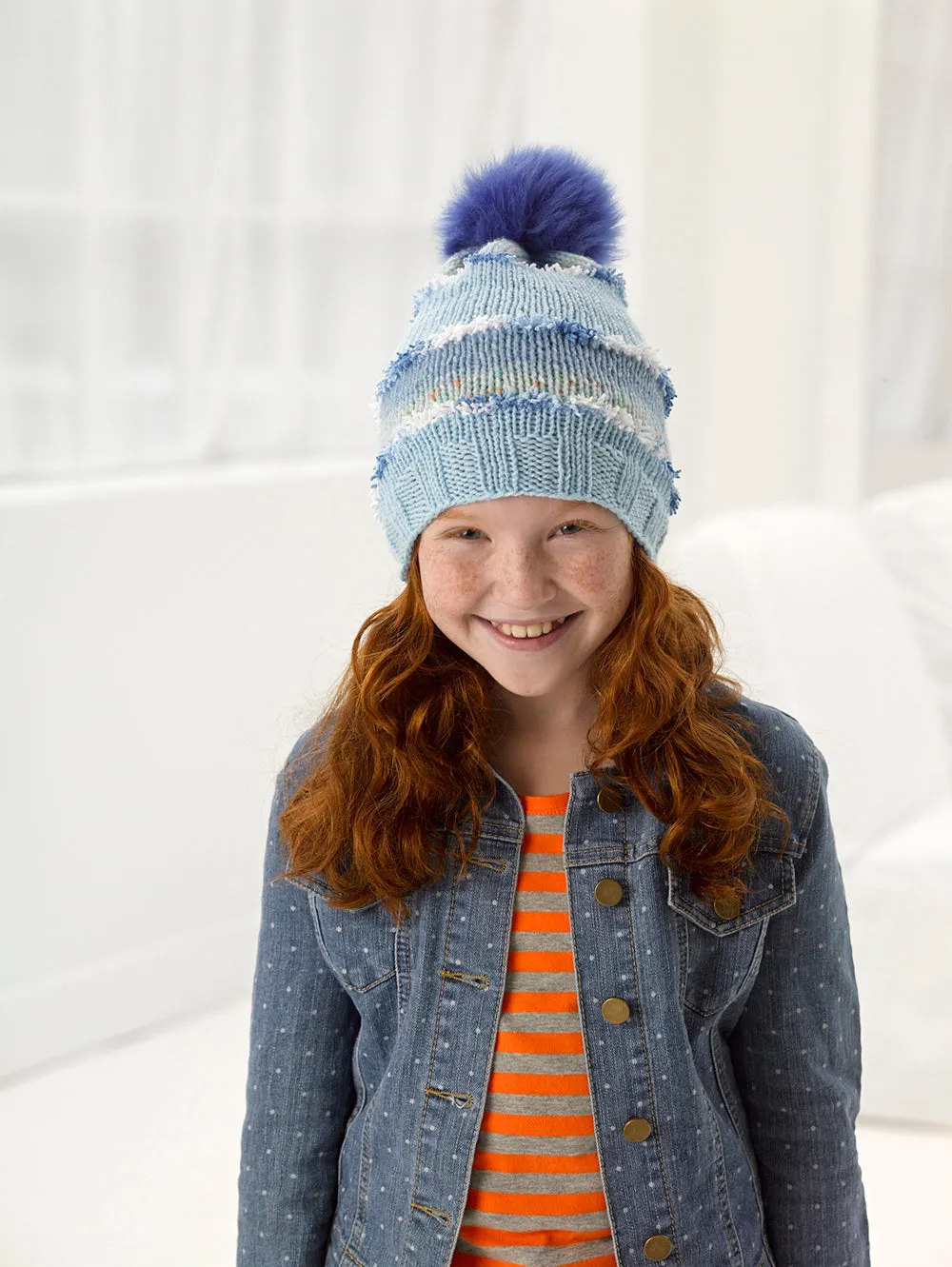 Jazzy Knit Hat Pattern - Version 3