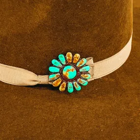 Jericho Clay Hat Pin in Turquoise