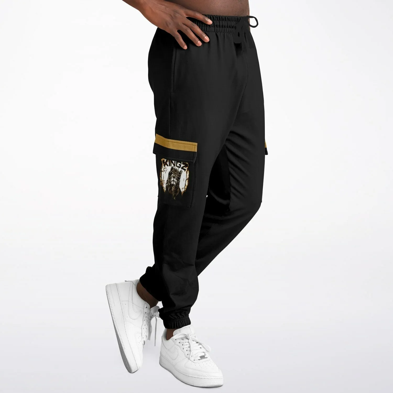 KINGZ 01-01 Men's Designer Athletic Cargo Sweatpants