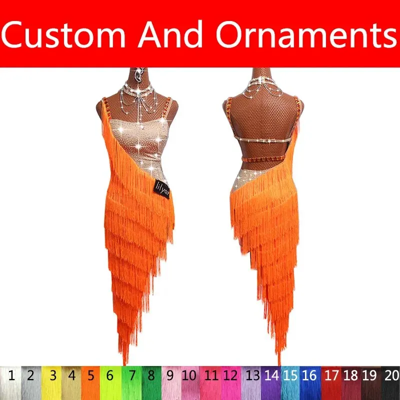 #LD04 Dazzling Latin Dance Dress- Competition Dress -Costumes -Performance Dress