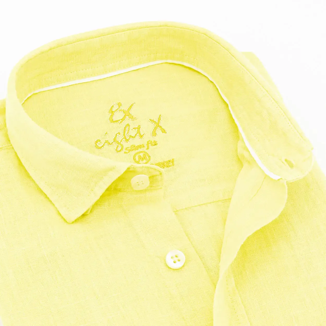 Linen Button Down Shirt - Yellow