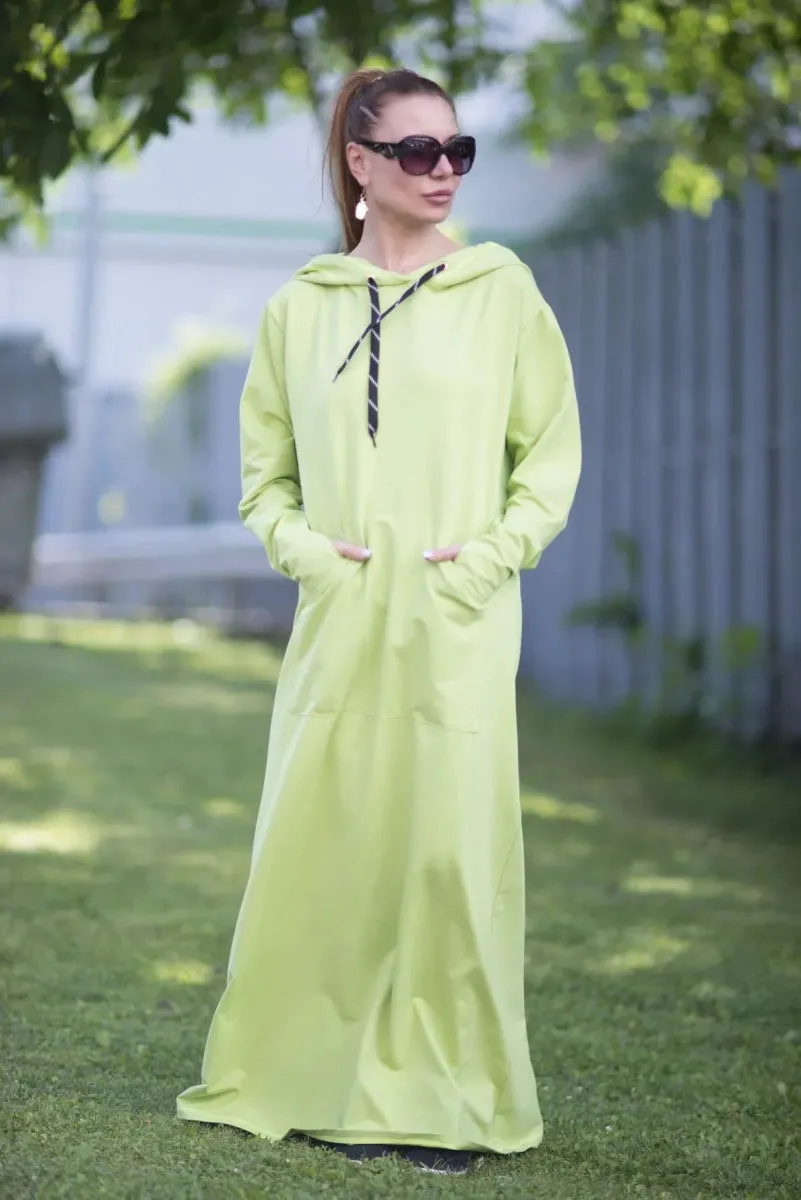 Long Hooded Women Dress BORISA