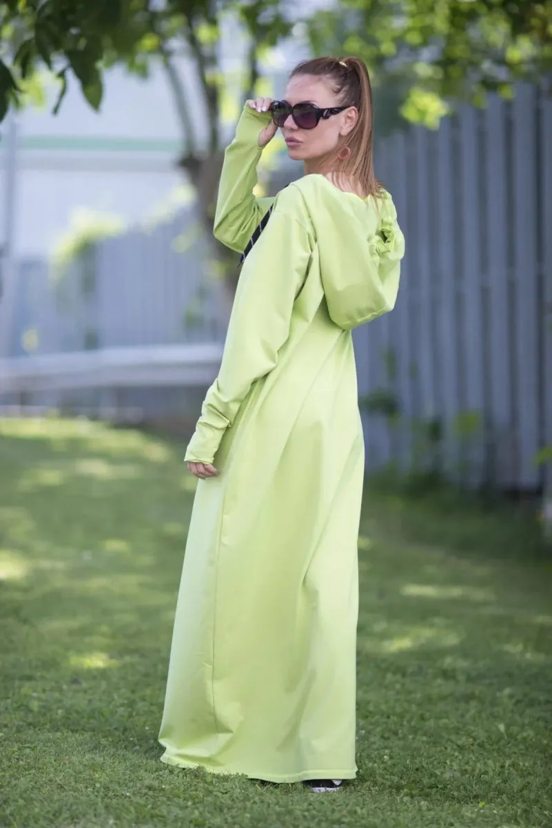 Long Hooded Women Dress BORISA