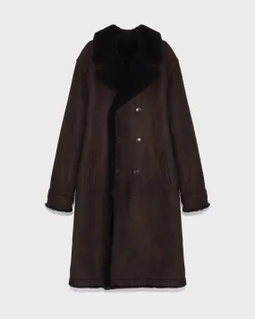 Long shearling jacket