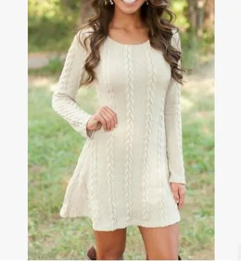 Long Sleeves Loose Knitted Sweater