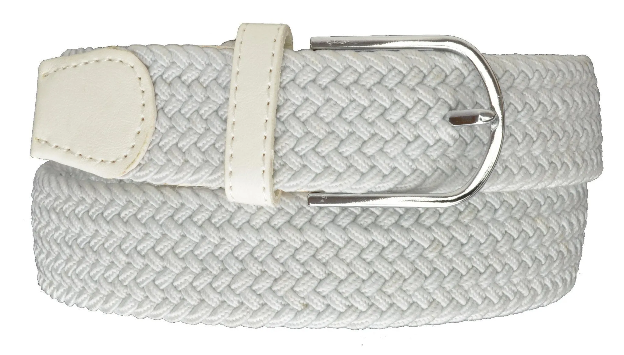 Marshal Braided Elastic Stretch Belts with Metal Buckle S111