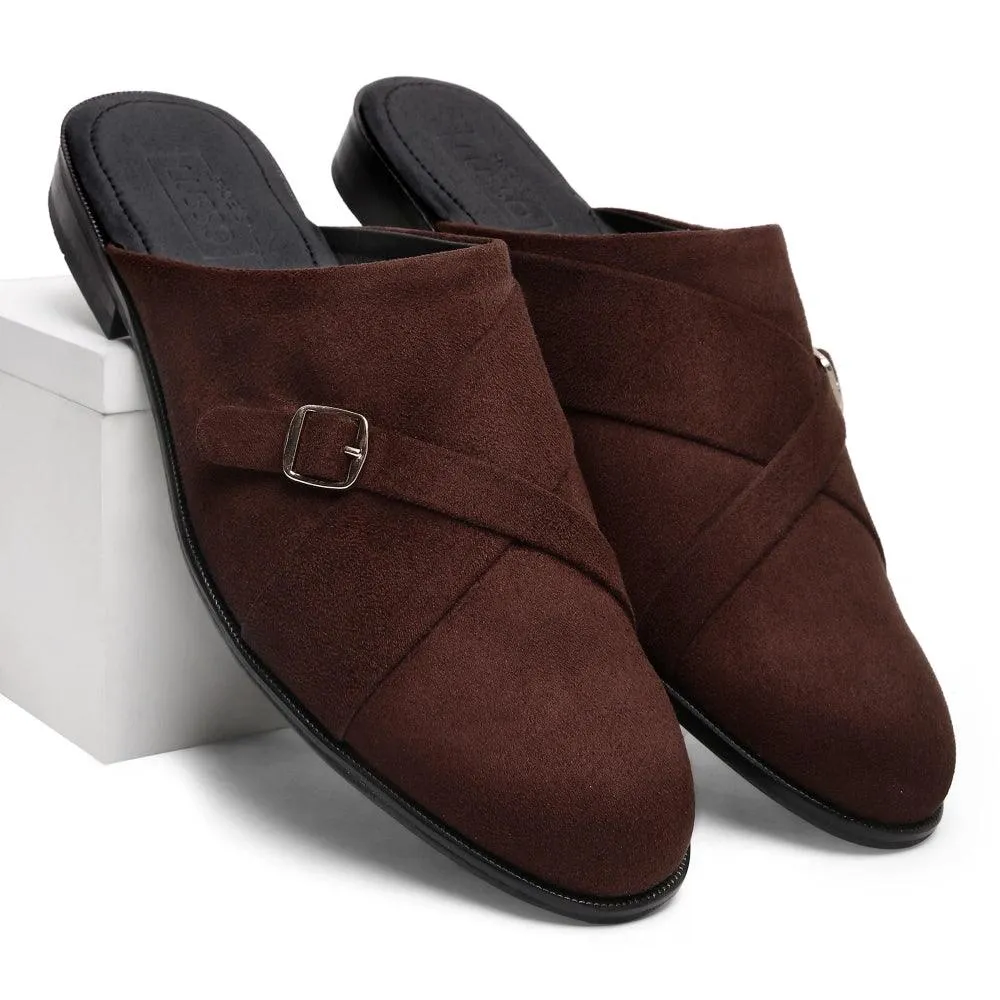 Mason - Brown Suede Mules