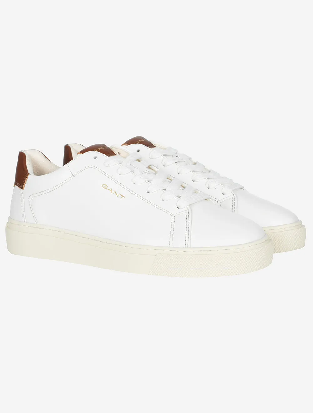 Mc Julien Leather Sneaker White Cognac