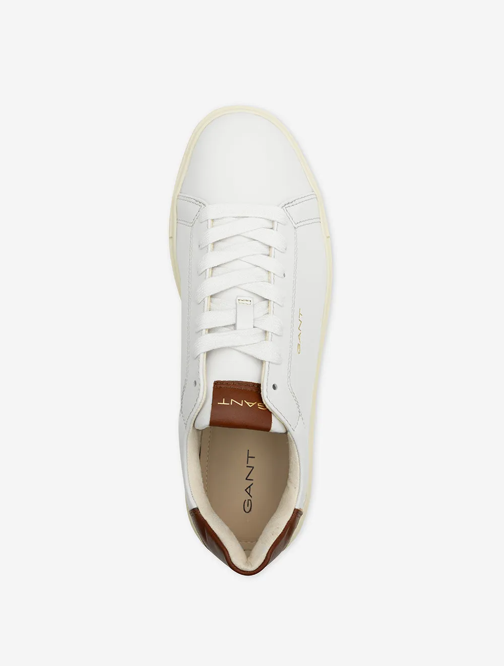 Mc Julien Leather Sneaker White Cognac