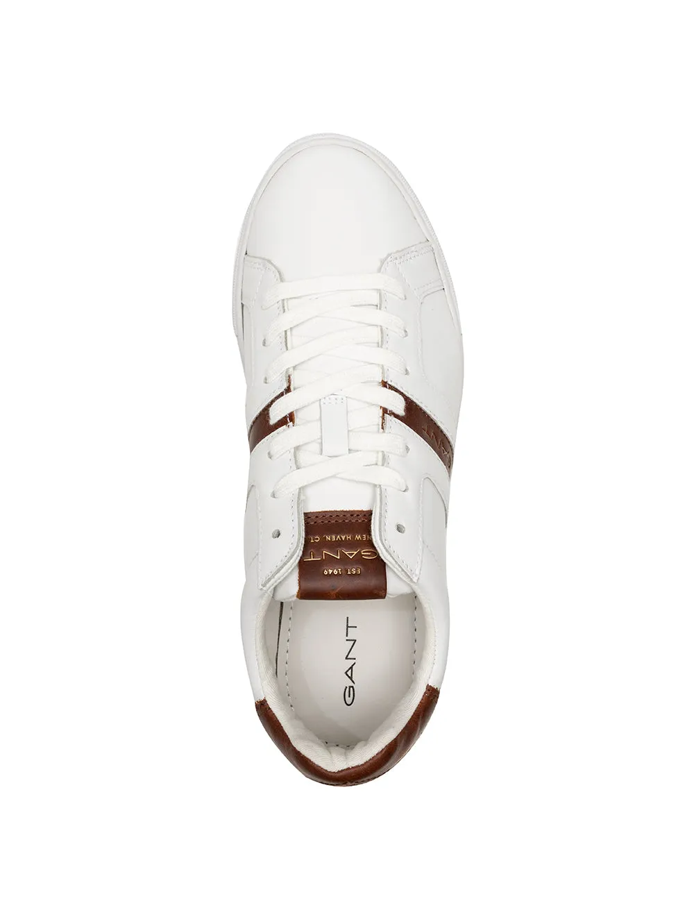 McJulien Leather Sneaker White Cognac