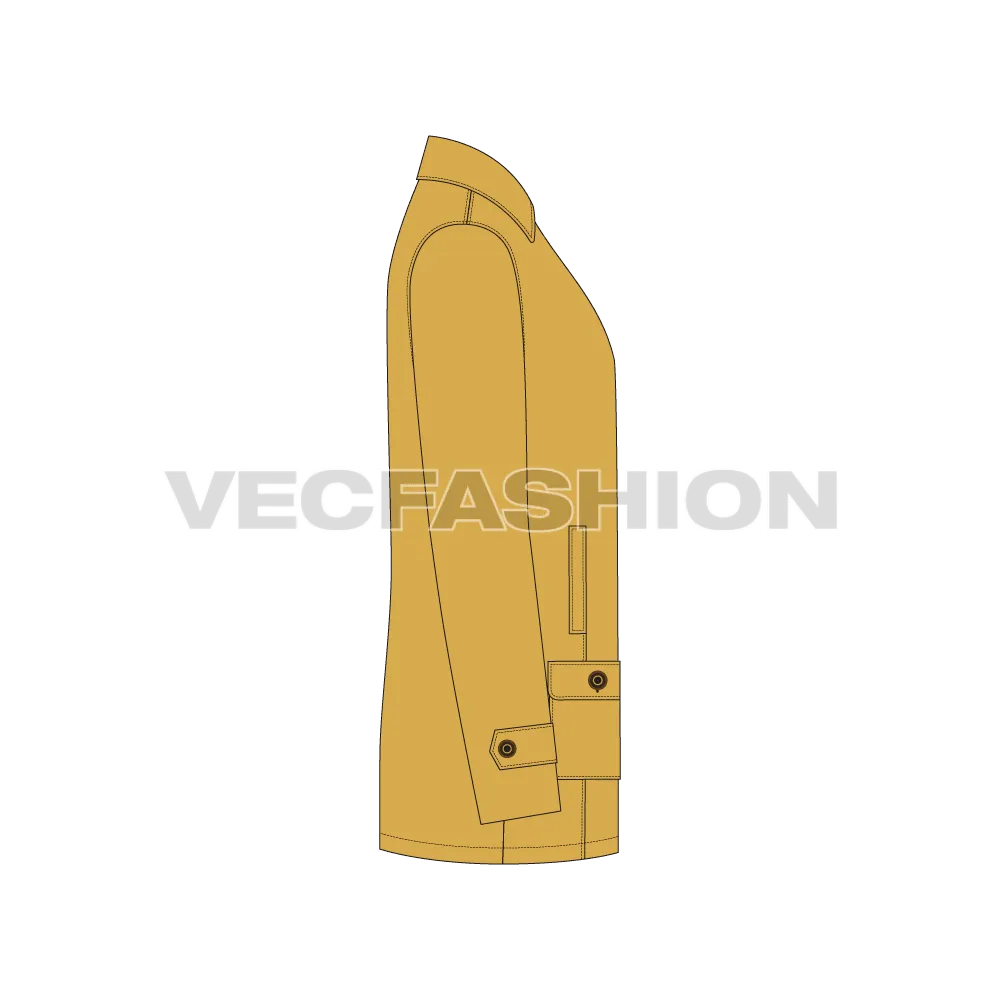 Mens Car Coat Vector