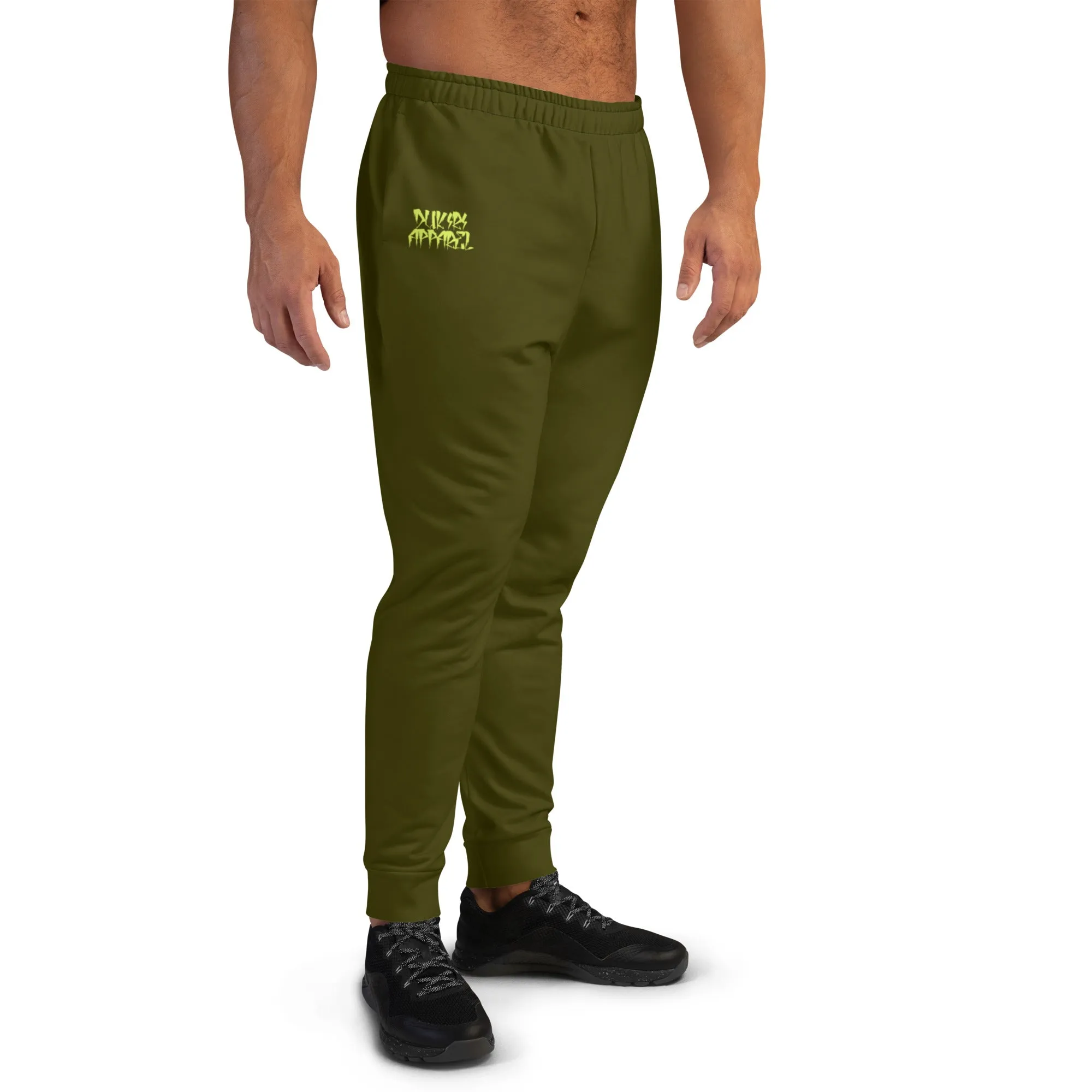 Men's Joggers-Urban Logo Karaka Green