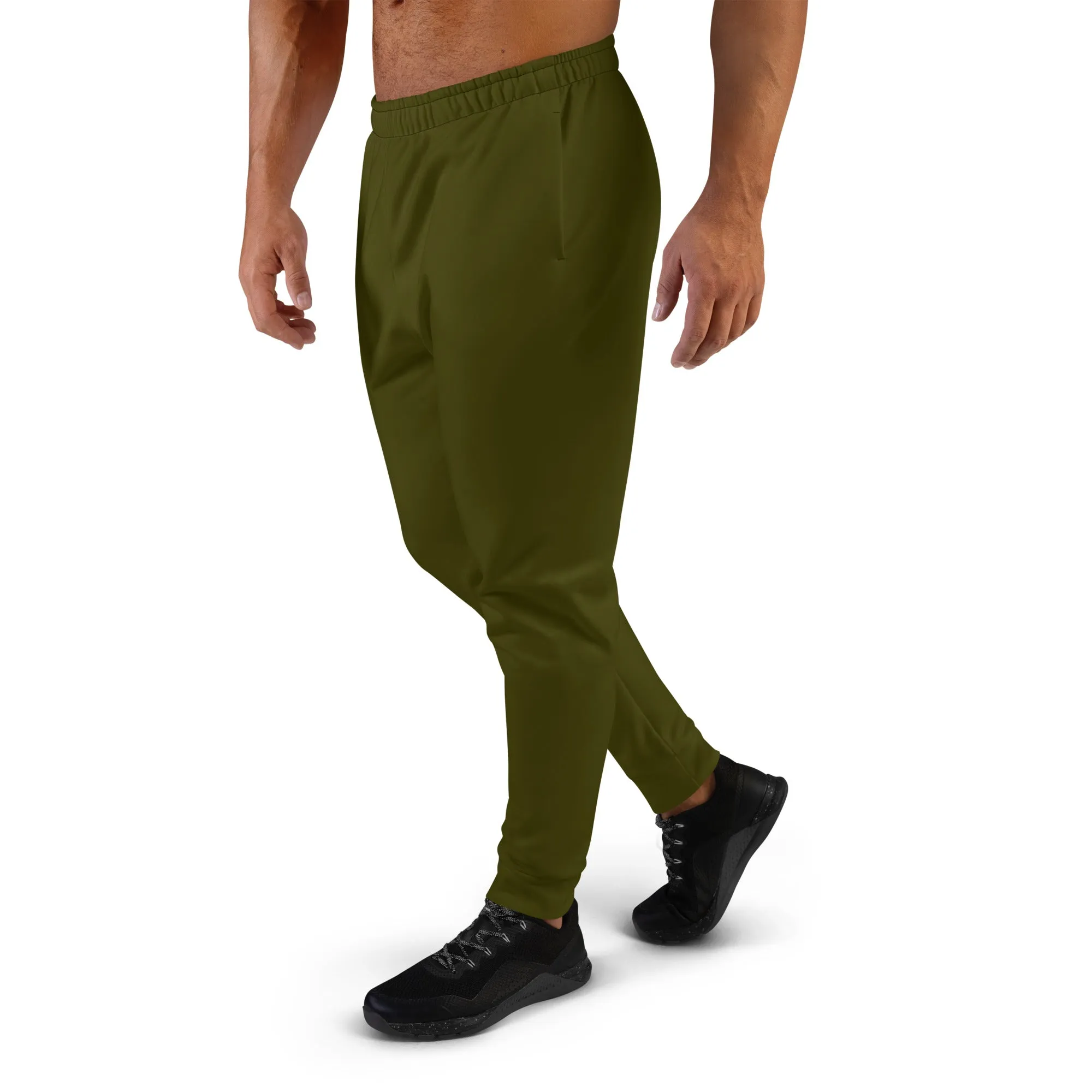 Men's Joggers-Urban Logo Karaka Green