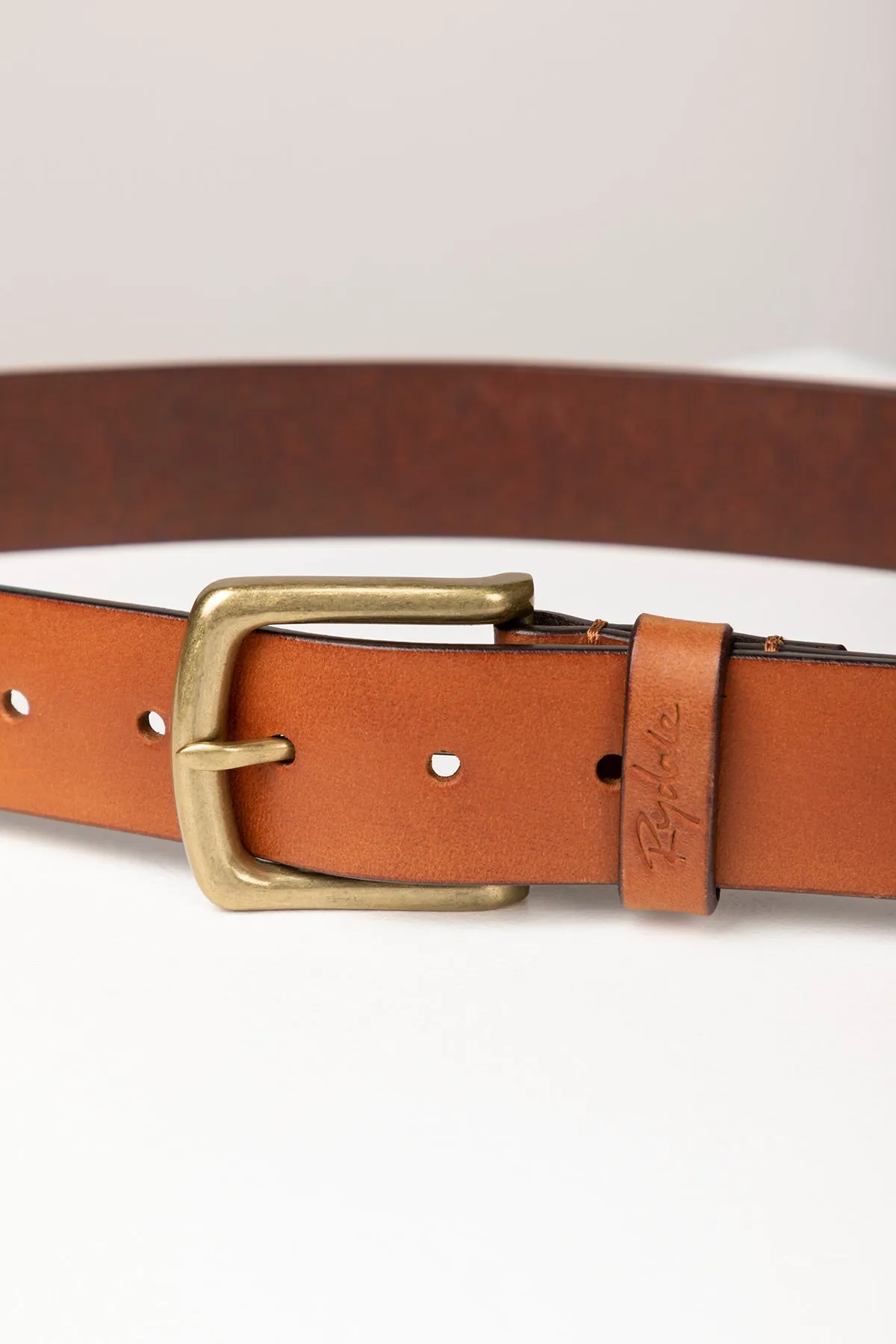 Men's Leather Jeans Belt - Sledmere