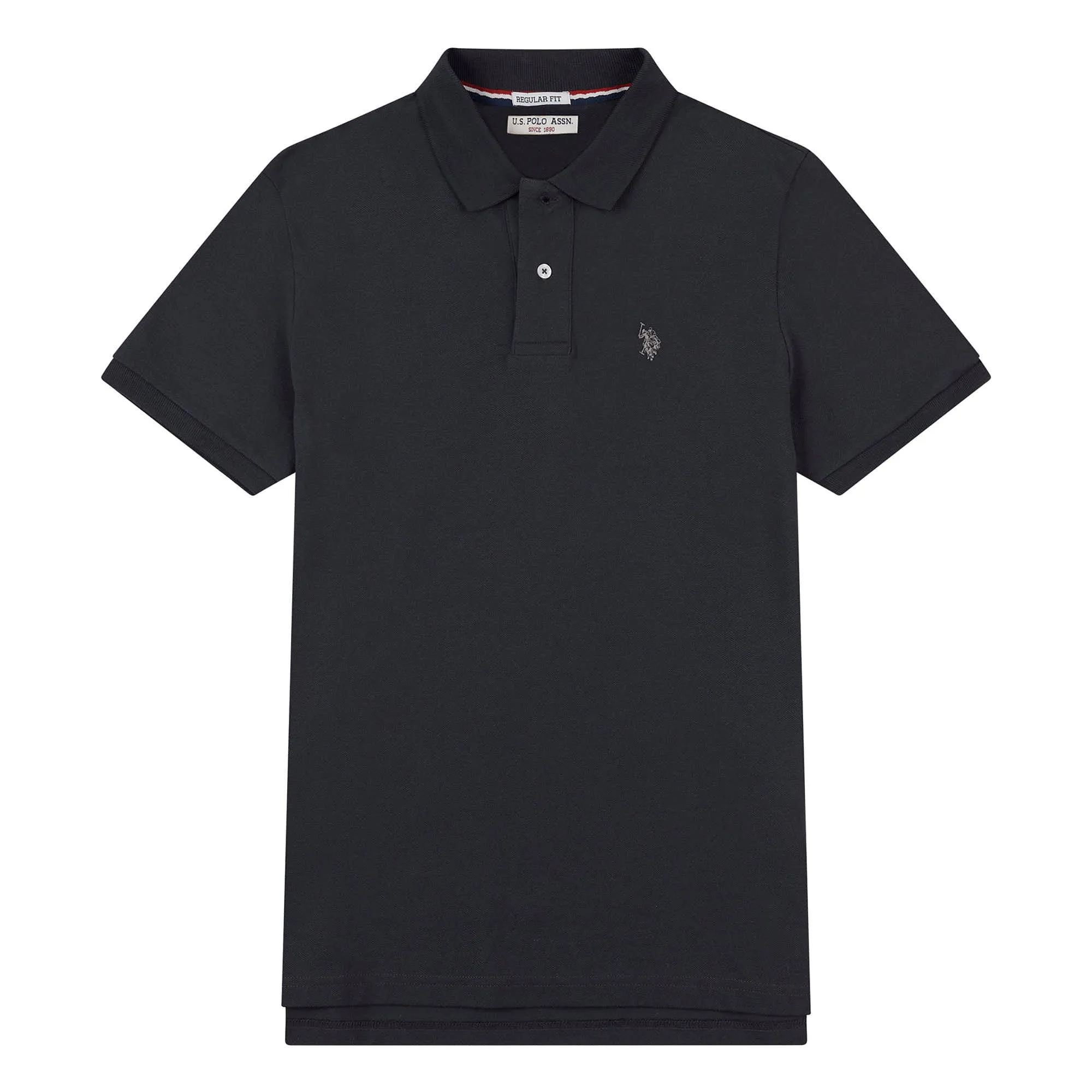 Mens Pique Polo Shirt in Ebony