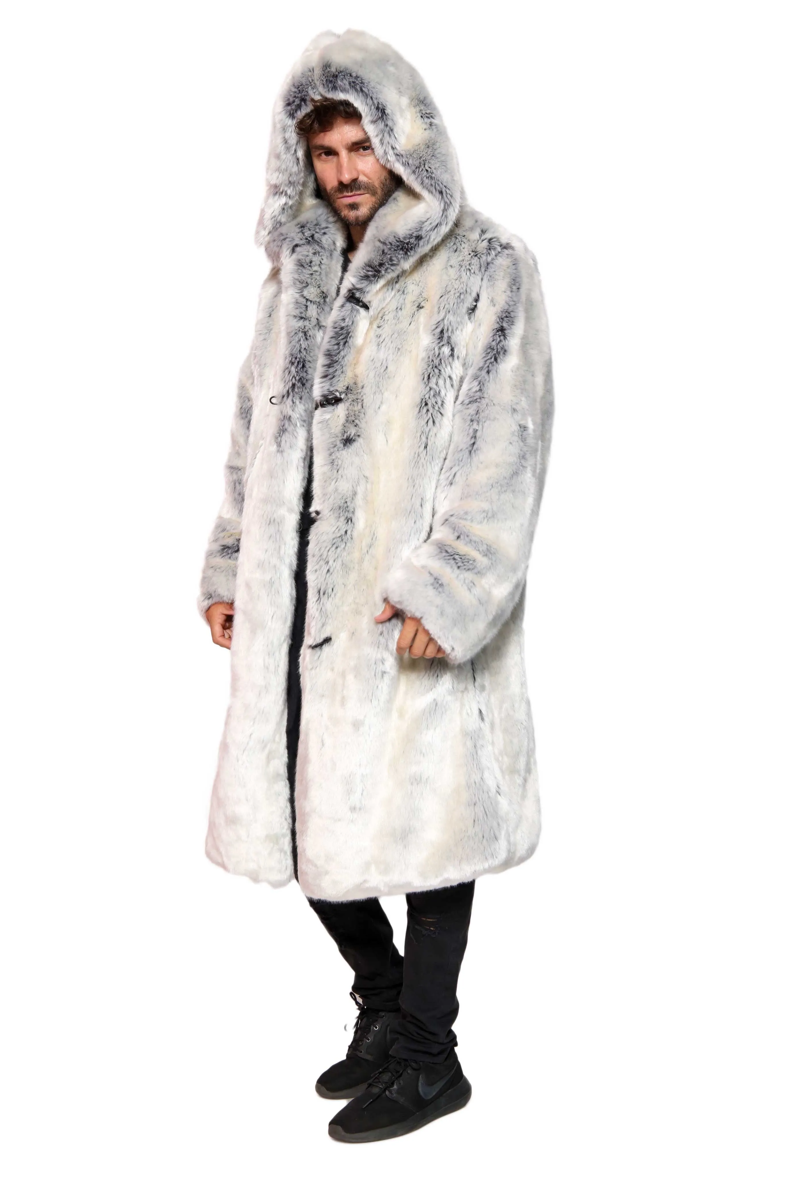 Men's Playa Coat in "Pegasus" Chinchilla