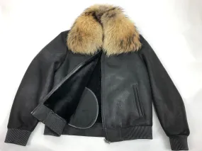 Men's Shearling Baseball Jacket