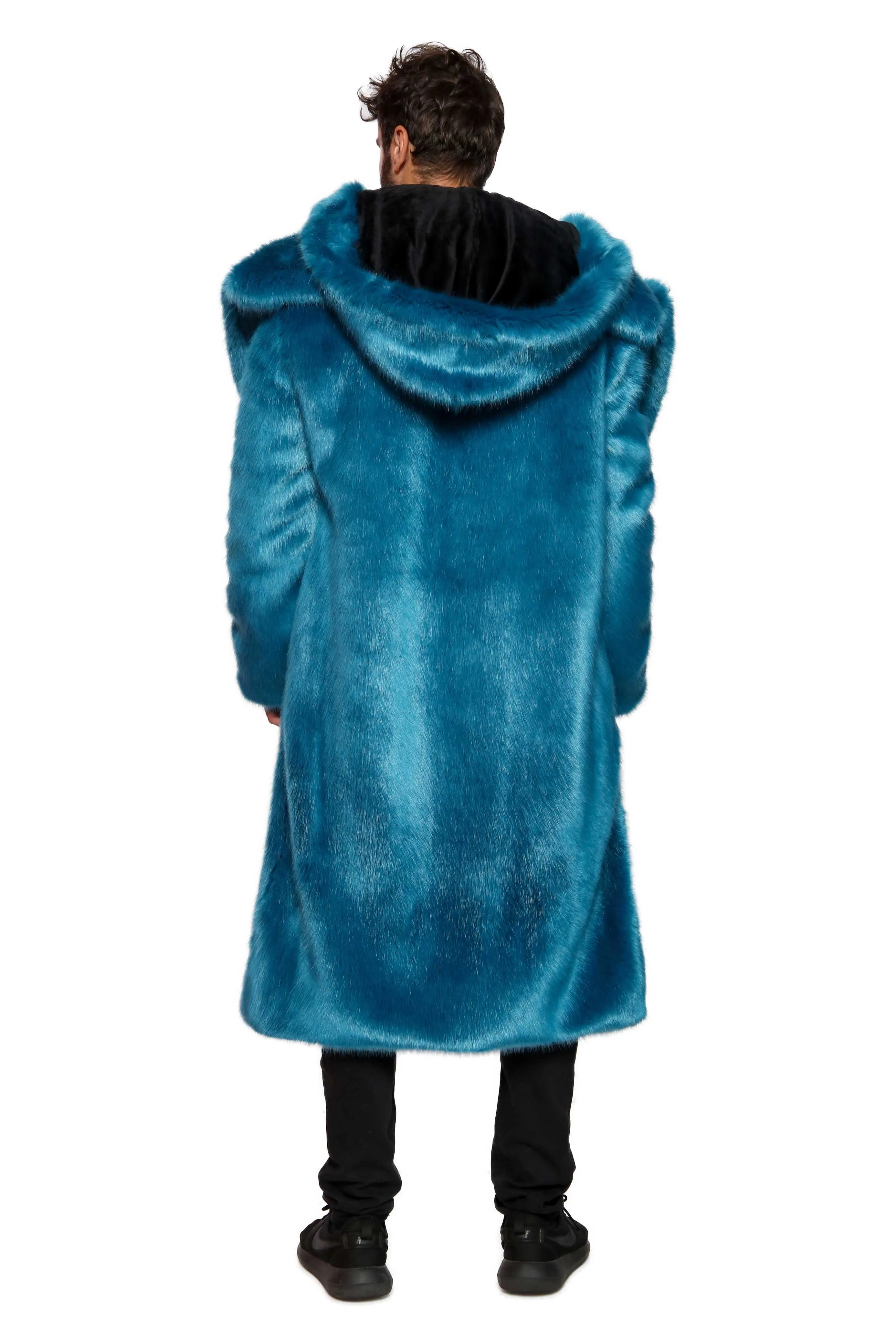 Men's Vandal Coat in "Cookie Monster" Chinchilla