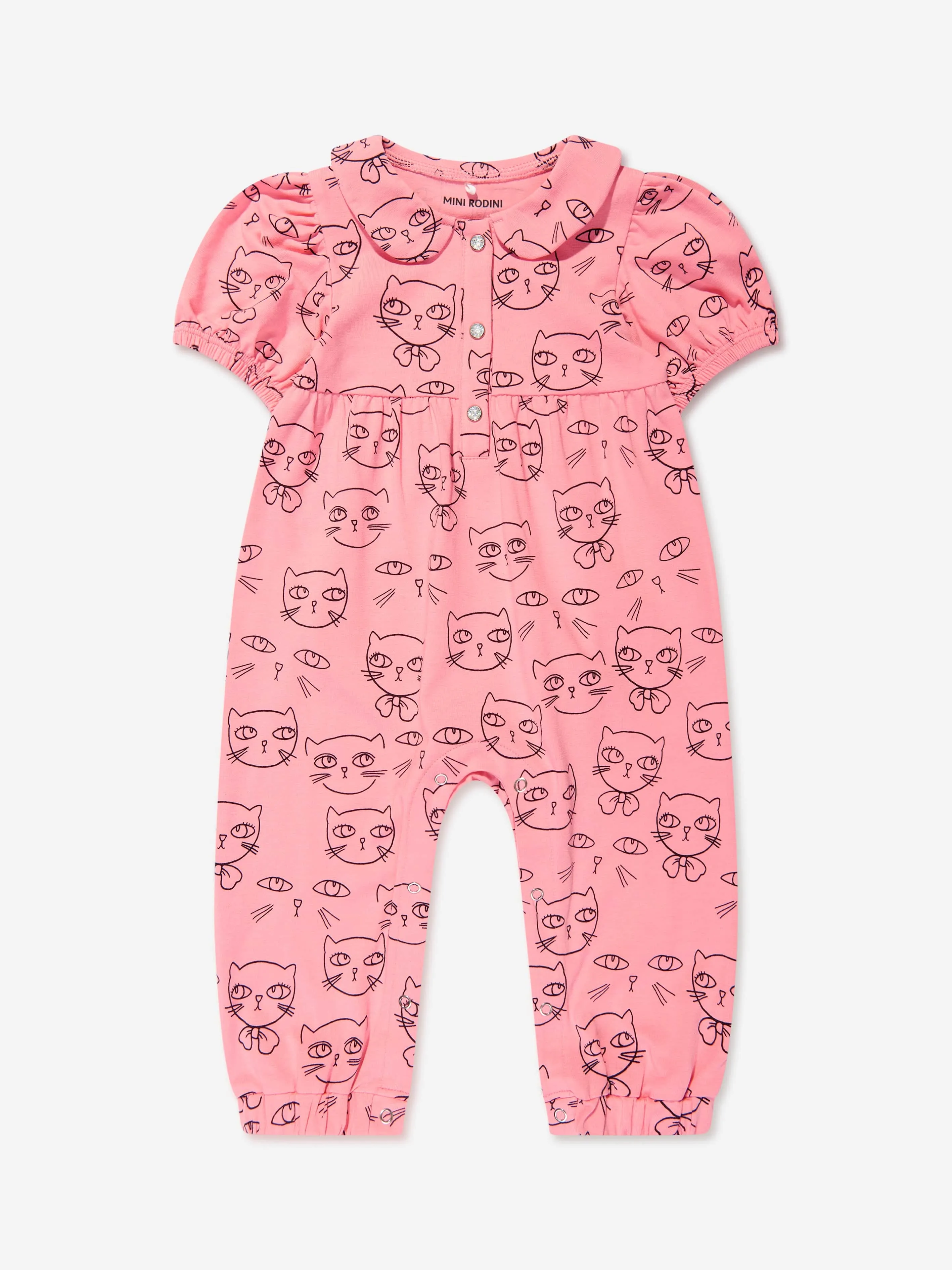 Mini Rodini Baby Girls Cathlethes Jumpsuit in Pink