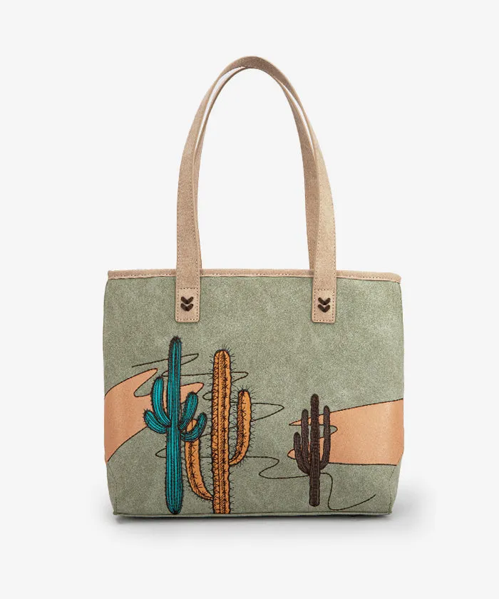 Montana West Cactus Embroidered Tote Bag