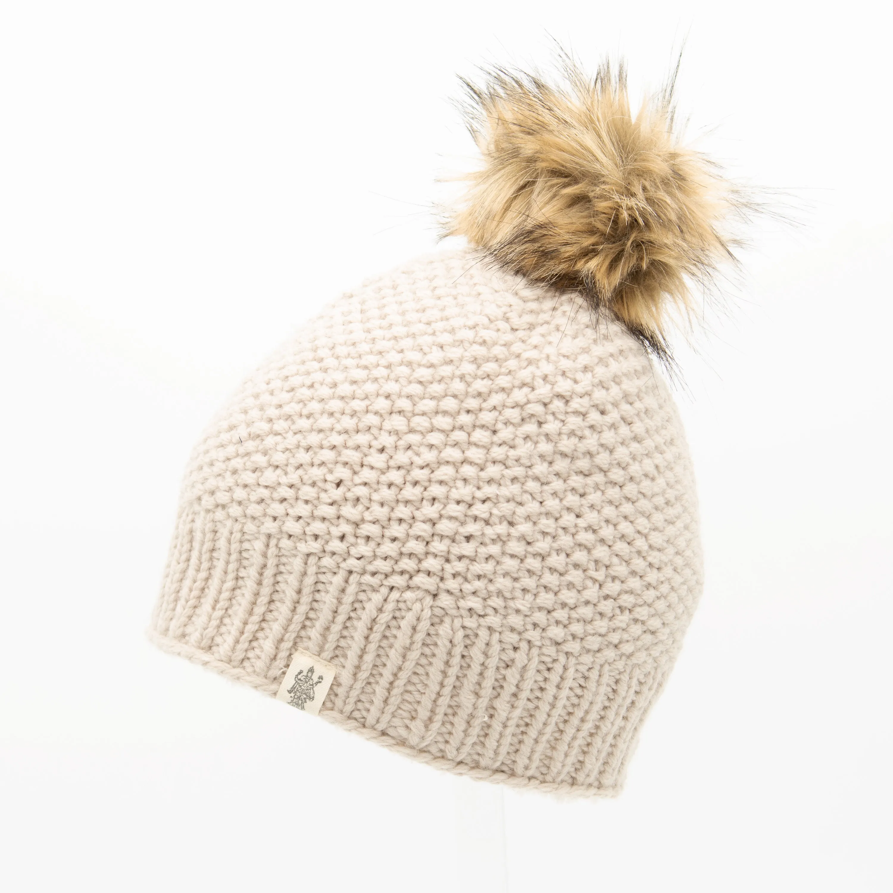 Moss Fur Pom Pom Hat