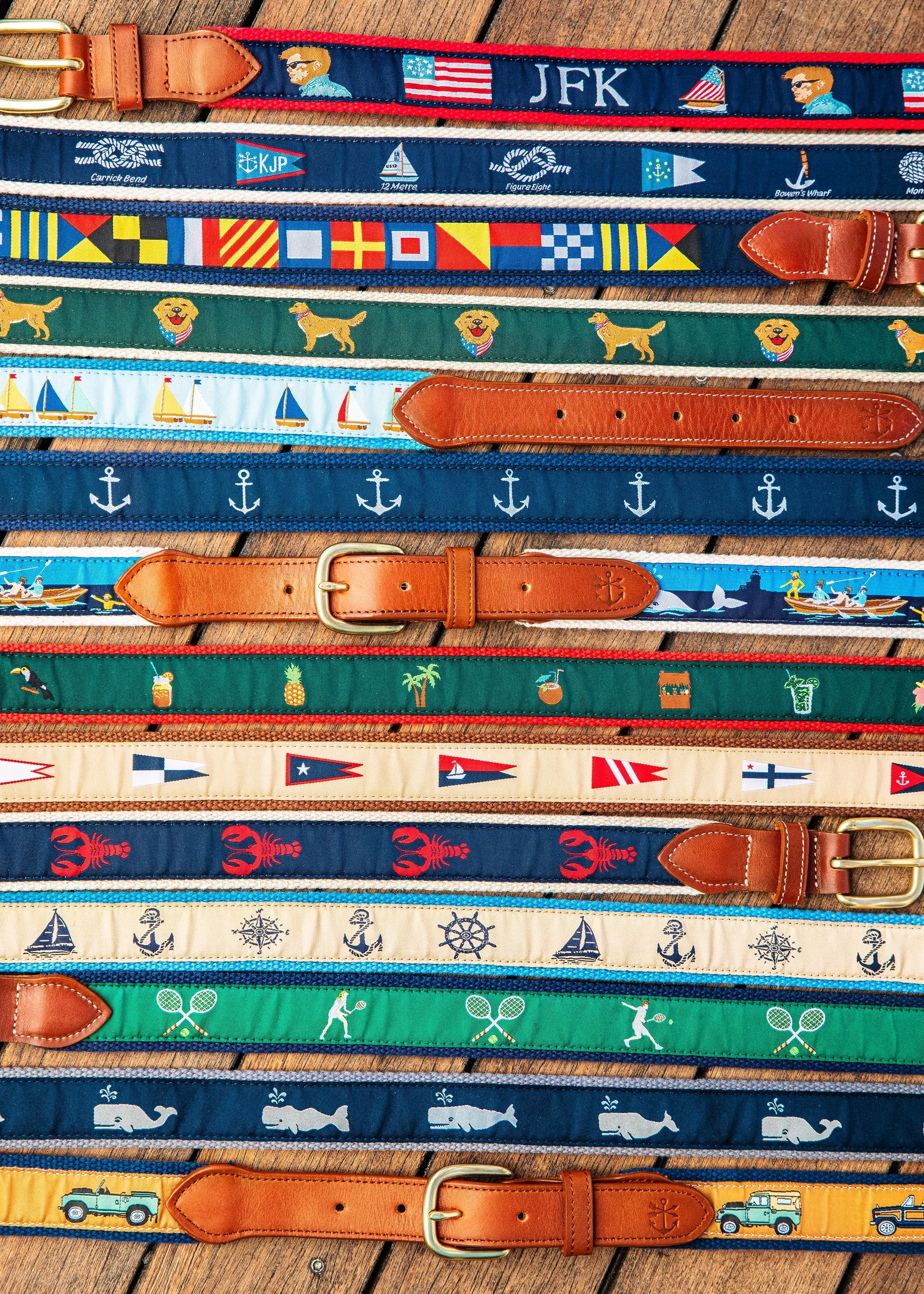 Nantucket Regatta Ribbon Belt