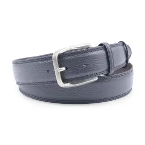 Navy Blue Mottled Dimple Prong Belt