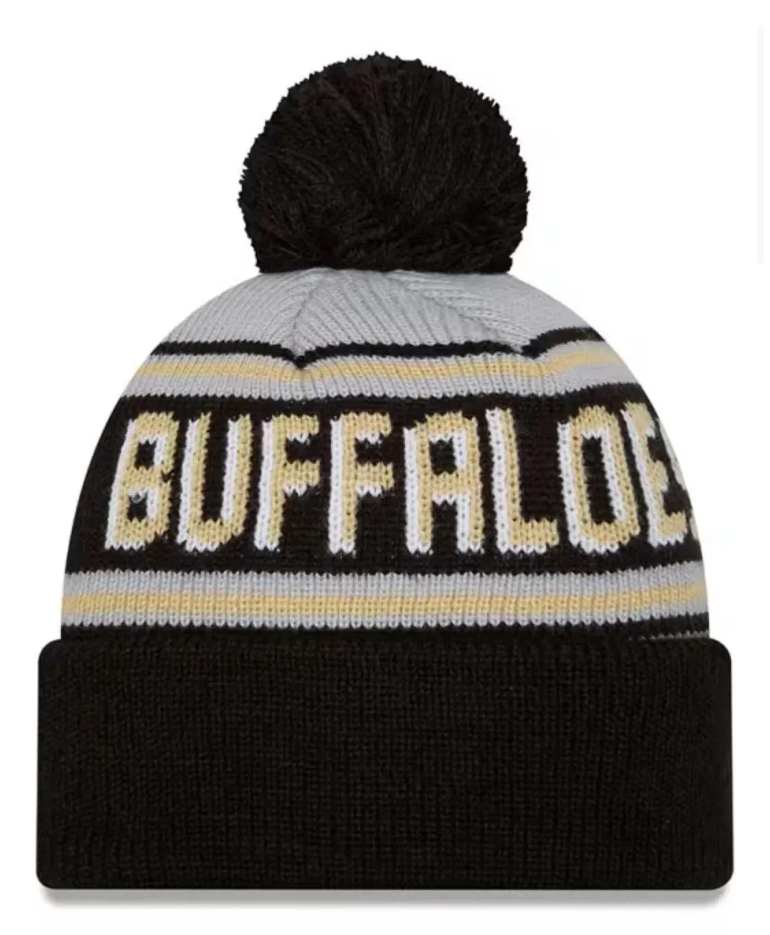 New Era Colorado Buffaloes Evergreen Cuff Pom Knit