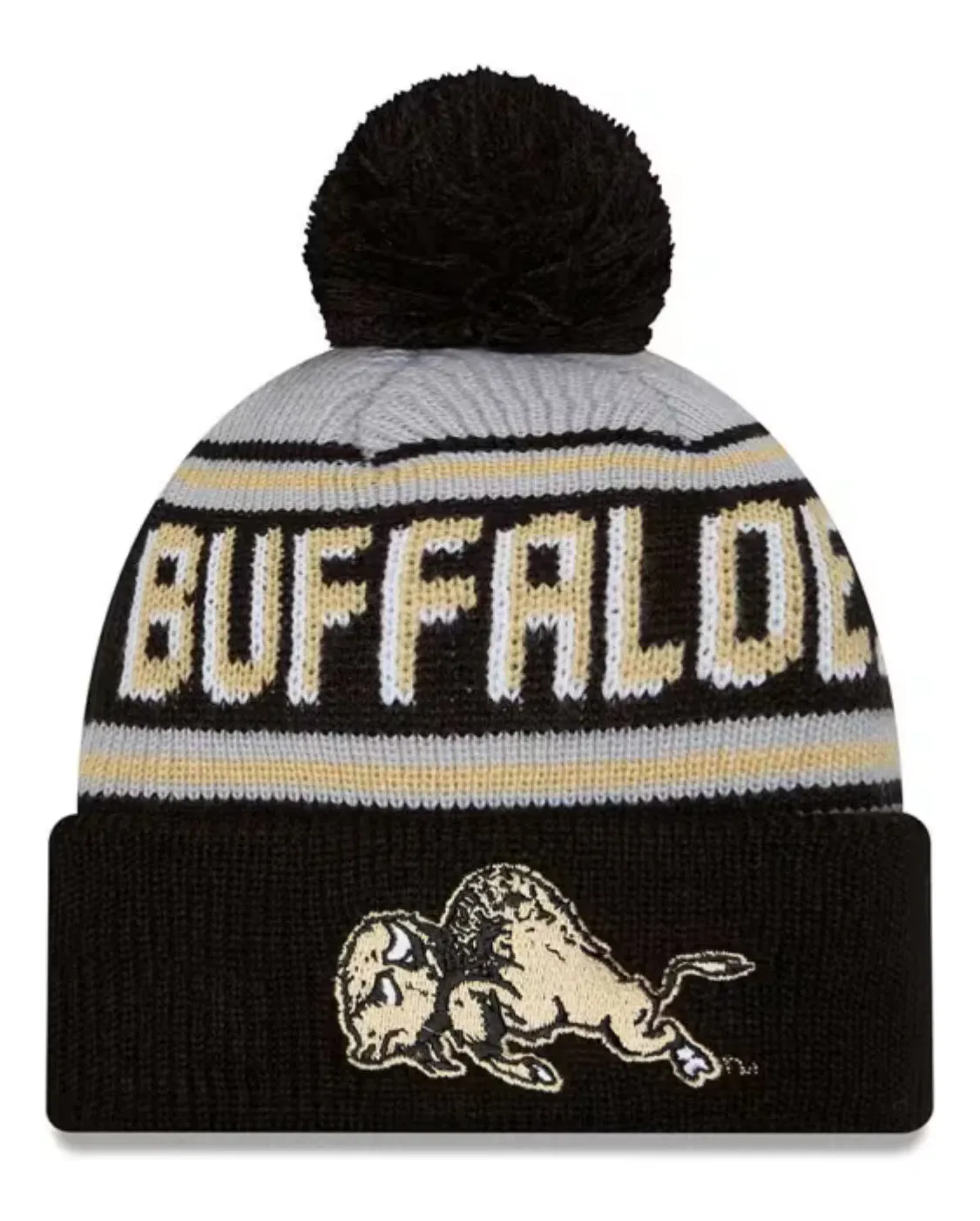 New Era Colorado Buffaloes Evergreen Cuff Pom Knit