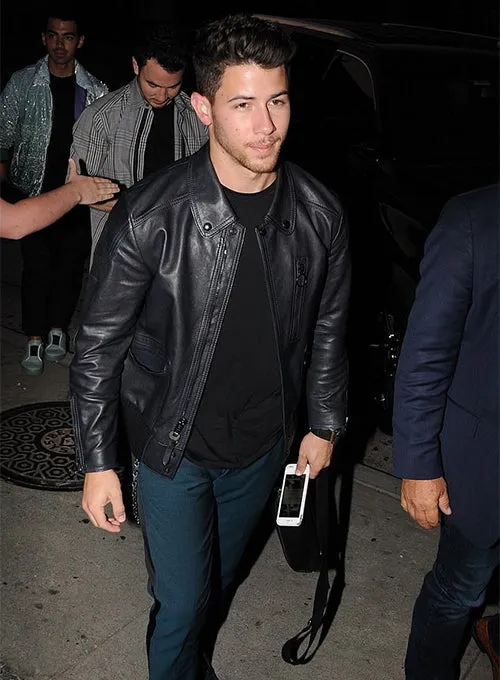 NICK JONAS LEATHER JACKET