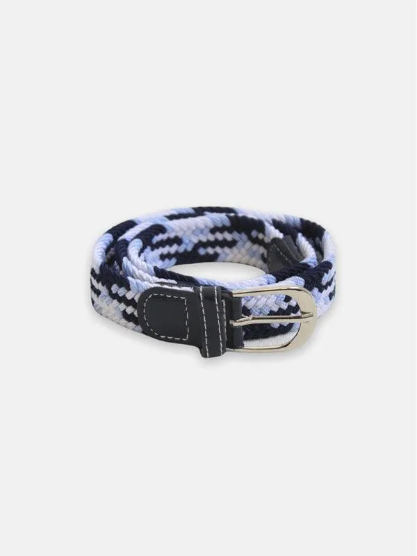 One Friday Blue Pattern Belt