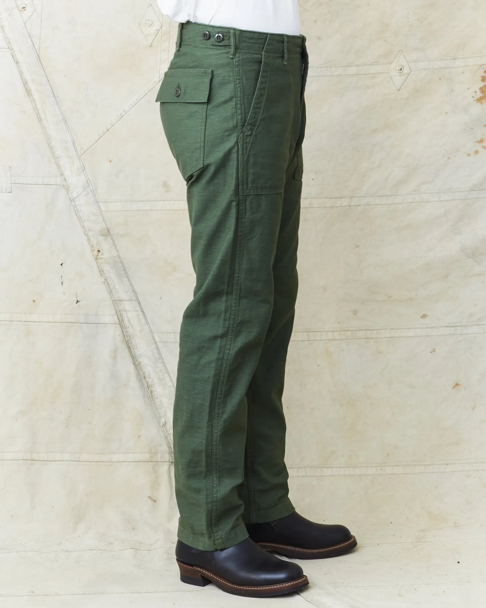 OrSlow 5032 Slim Fatigue Pants Green