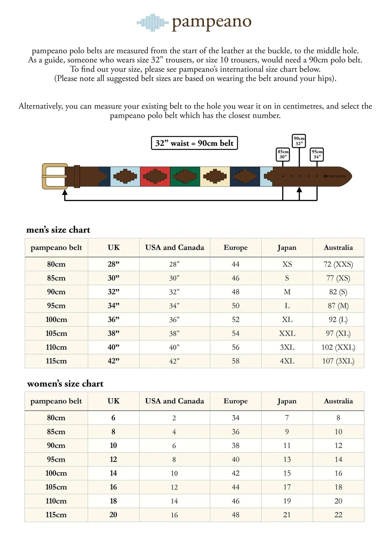 Pampeano Multi Leather Polo Belt