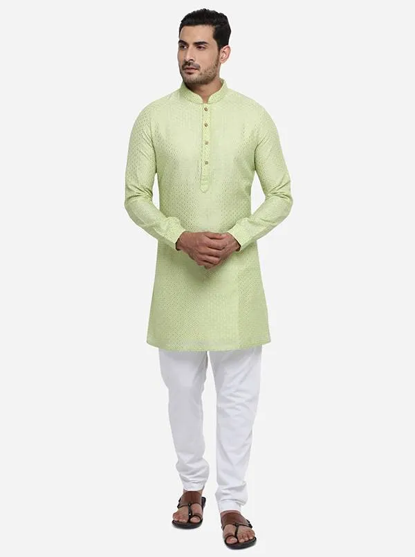 Pastel Green Kurta | Azania