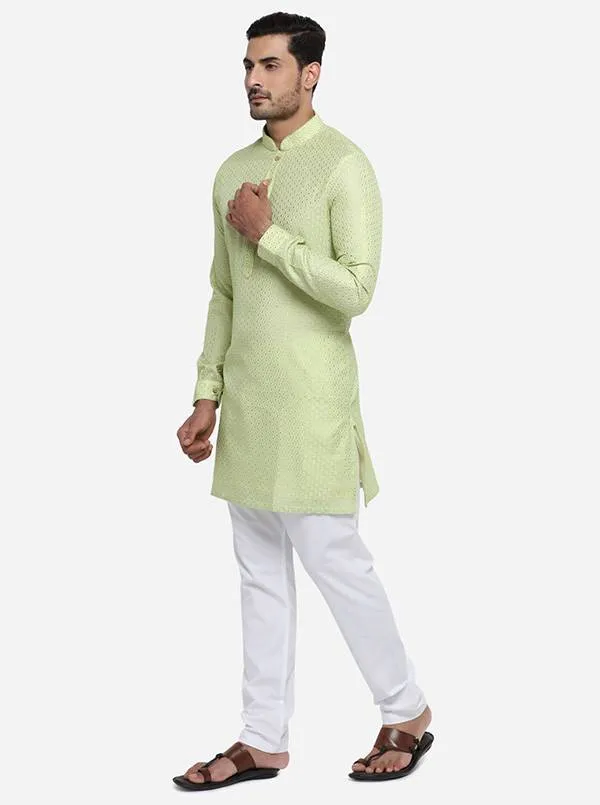 Pastel Green Kurta | Azania