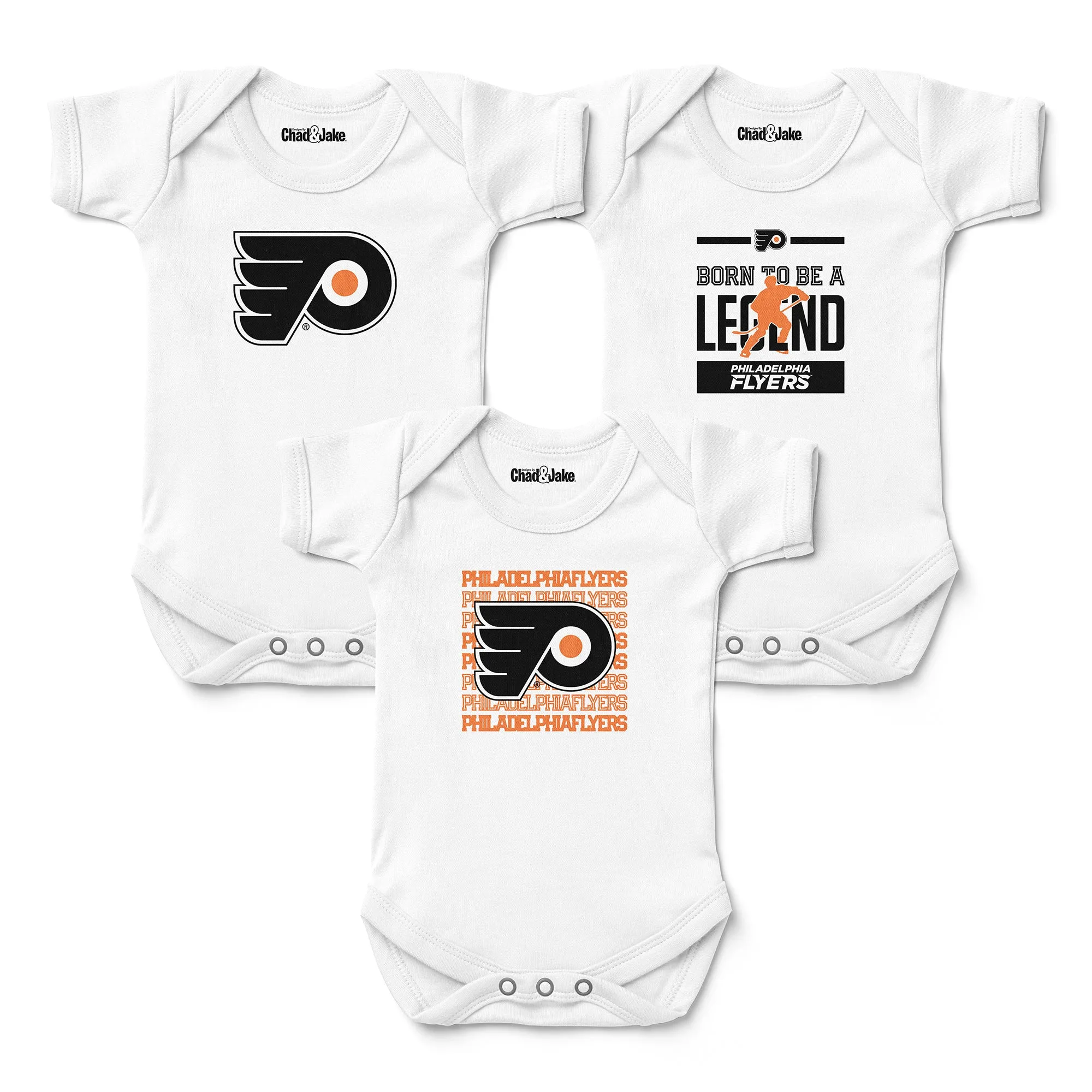 Philadelphia Flyers 3-Pack Bodysuits