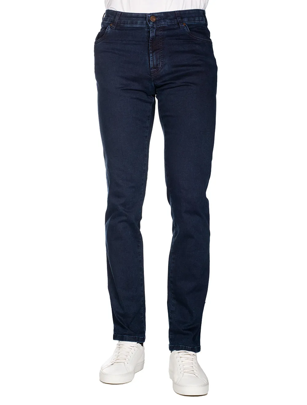 Phoenix Jean With Leather Badge Navy