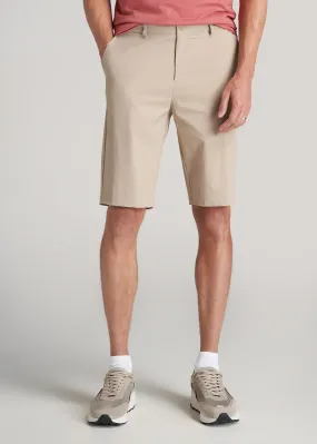 Premium Hybrid Shorts for Tall Men in Clay